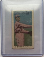 Rare 2012 Sporting Life Series 1 Walter Johnson”T” Size… Style of T206 Baseball