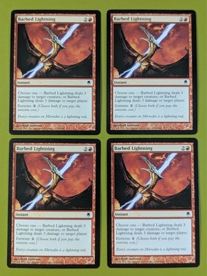 Barbed Lightning x4 Darksteel 4x Playset Magic the Gathering MTG