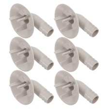 6 Pcs Window Unit Air Conditioner Drain Hose Connector Plastic Elbow Fittings