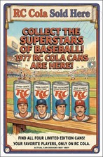 1977 RC Cola Cans 11X17 Poster MLB Bench Schmidt FREE SHIPPING