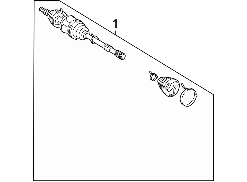 Se adapta a Pontiac Vibe Shaft 2003-2006 FRT WHL DRV con WHL SP 88969963 - NUEVO OEM Foto 3 de 3