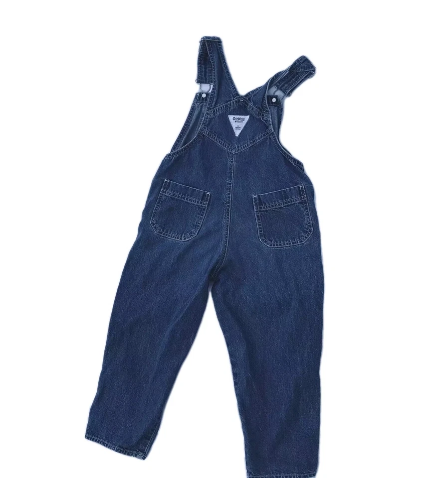 Mono Osh Kosh Niña 5 Azul Premium Denim Ajustable Vestbac Rosa Etiqueta De Colección Foto 2 de 4