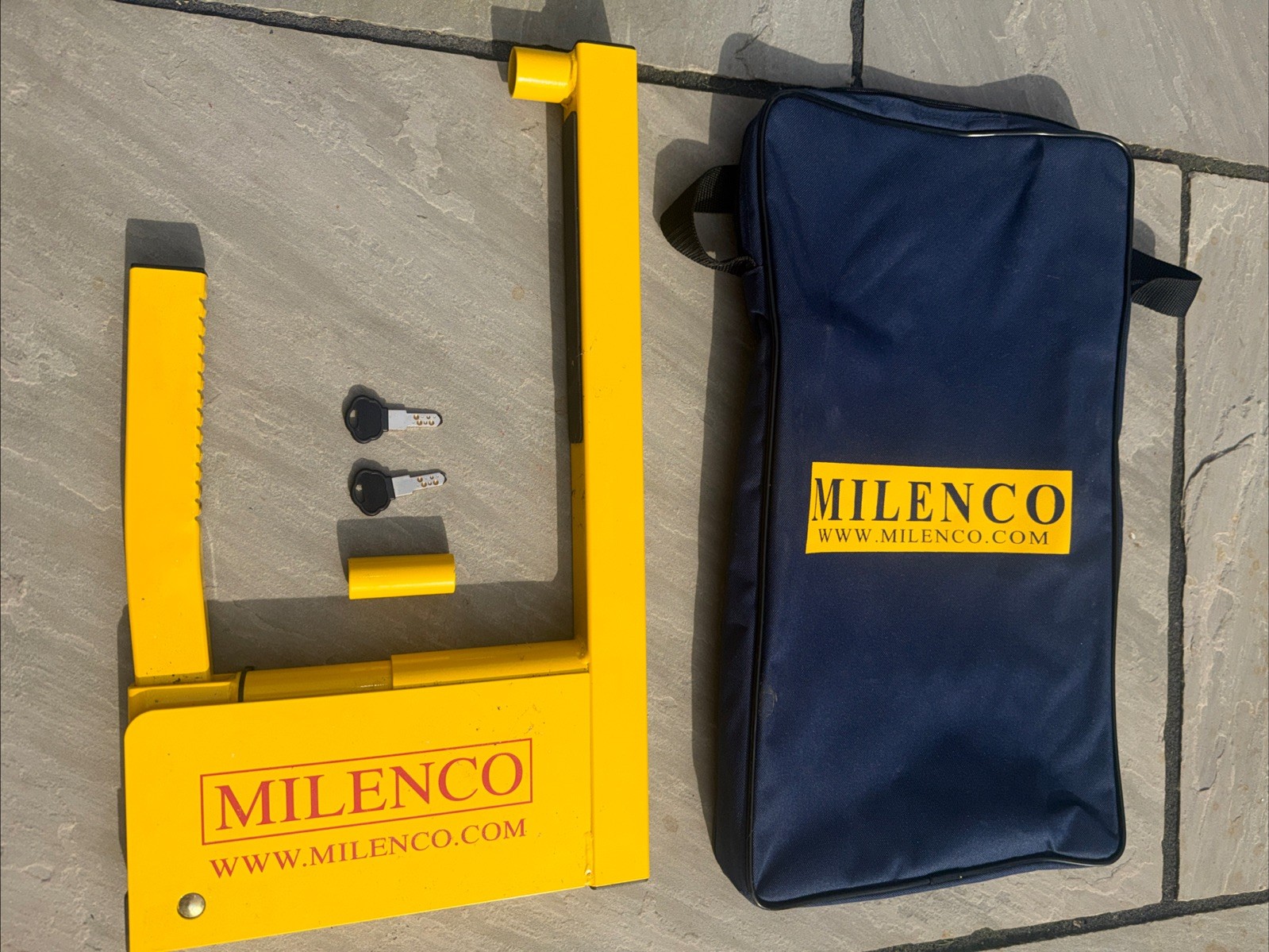 Milenco Compact Wheel Lock for Caravans, Motorhomes & Campervans