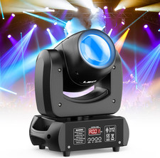 120W Moving Head DJ Lights,18-Facet Prism Stage Lighting 8 Gobos and 8 Colors Sp