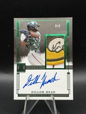 2024 Panini Impeccable Dillon Head Prospect Jersey Auto Emerald FOTL /4 #EPJ-DH