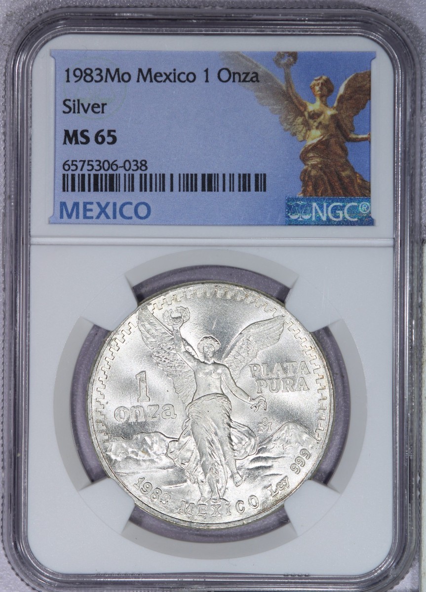 1983 MO Mexico Libertad 1 Onza Silver NGC MS65 | eBay