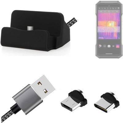 Docking Station für Ulefone Armor 27T Pro 4G + USB-Typ C und Micro-USB-Anschlus