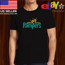 NEW SHIRT PAMPERS SWADDLERS DIAPERS LOGO MEN'S T-SHIRT FUNNY AMERICAN SIZE S-5XL
