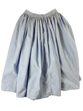 Vintage Willow Ridge Cowgirl Elastic Waist Size M Denim Midi Prairie Skirt