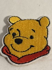 Vintage Winnie The Pooh Cartoon Character Face Embroidered Iron On Patch