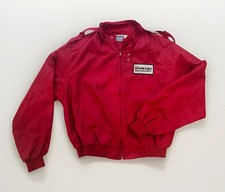 Vintage 80s Swingster Pontiac Motorsports Racing Jacket Red USA Made Men's XXL