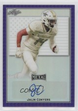 2020 Leaf Metal US Army All-American Bowl Purple 1/10 Jalin Conyers Auto 0tw4