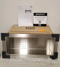 *Read Description* VIGO 19 in. Kitchen Sink Colander in Stainless Steel VGA0819