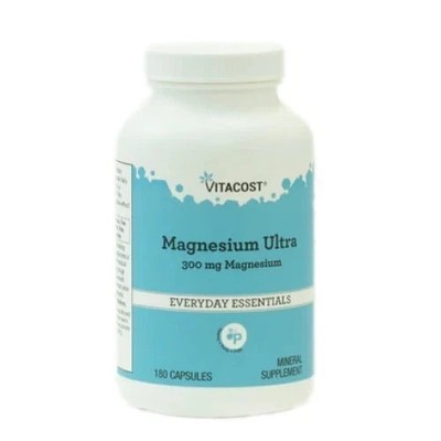 Vitacost Magnesium Ultra - Amino Acid Chelate - Malate - 180 Capsules EXP.  3/27