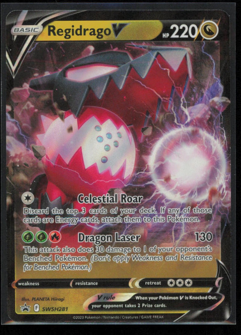 Regidrago V SWSH281 Pokemon SWSH Black Star Promo Near Mint