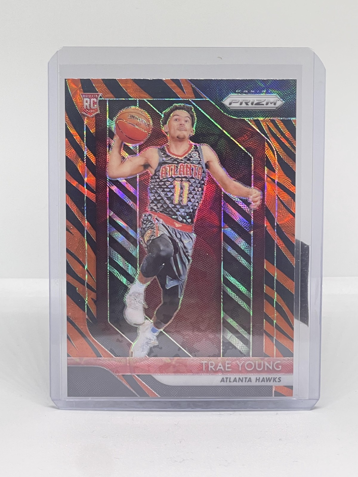 2018–19 Panini Prizm (Choice) Trae Young RC #78 – Tiger Stripe Prizm (SSP)