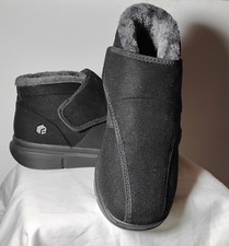 NEW FitVille Men's Diabetic Shoes Extra Wide Adjustable Walking Slip-on Size 10