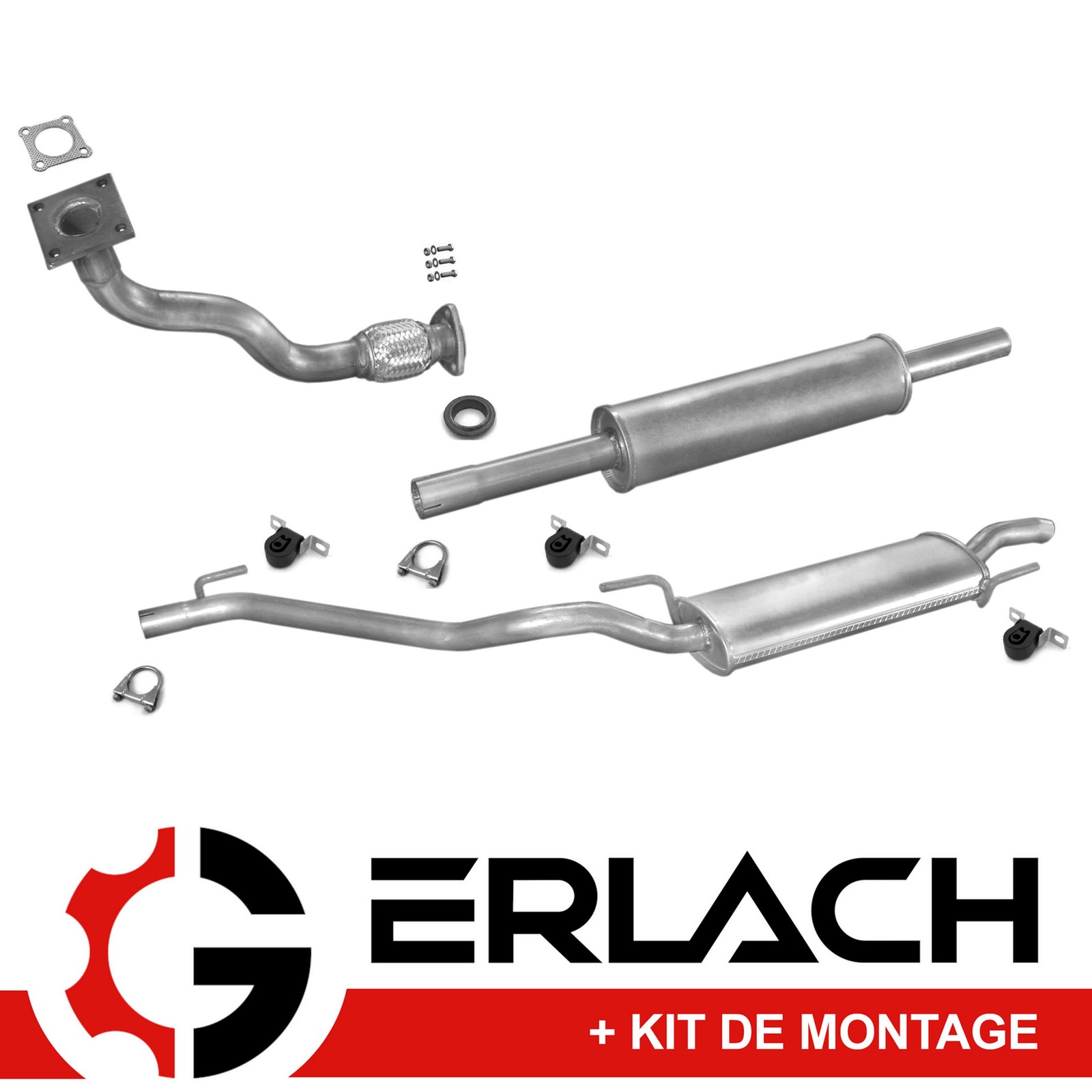 Silencieux d'échappement VW Golf III 1.8 idéal pour restauration de voiture ancienne 4126