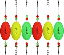 Dovesun Fishing B-Oval-Buoyancy:1.1oz(30g)-Float Length:2.48in/63mm*6pcs 