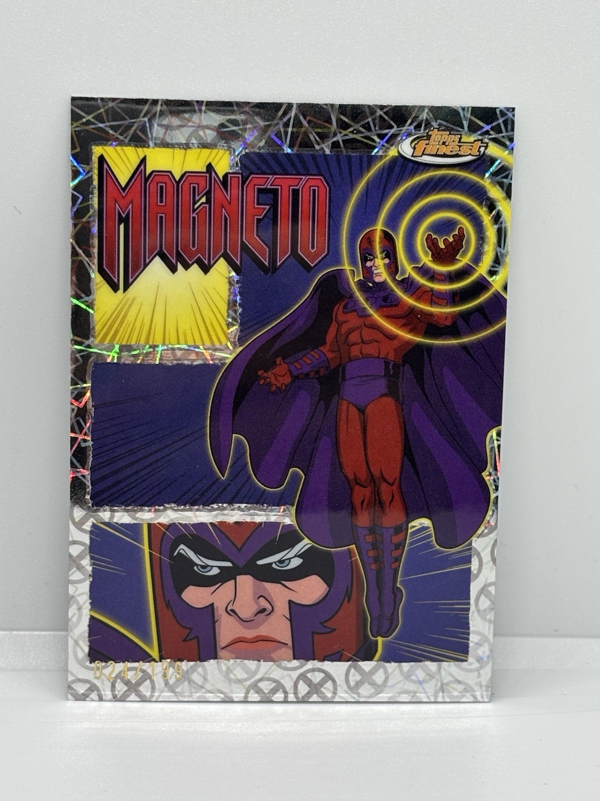 2025 Topps Finest XMen '97 Magneto Remember It Laser Refractor #RI-9 Marvel /199