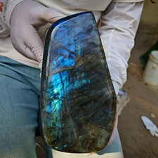 5.17LB Natural Labrador moonstone quartz free form mineral specimen  2350g