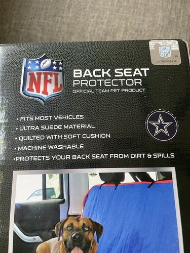 Pets First NFL Quilted Waterproof & Non-slip Seat Cover 55x50 “ Dallas Cowboys - Picture 2 of 7