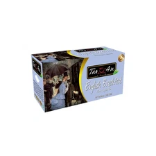 25-Count English Breakfast Black Tea Bags Smooth Flavorful 50g 1.7oz
