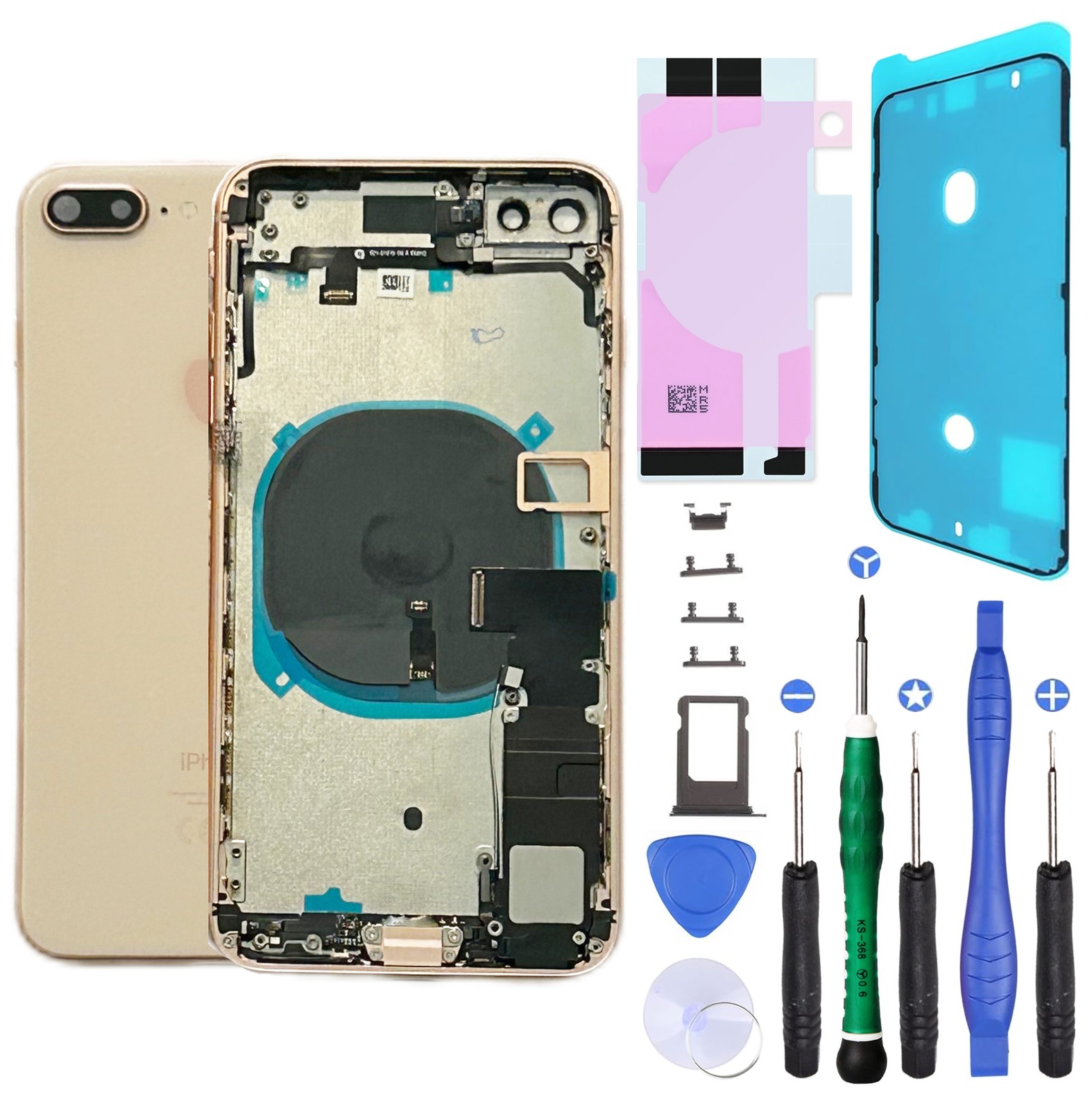 Châssis complet iPhone 8 Plus or pré-assemblé avec technologie NFC active