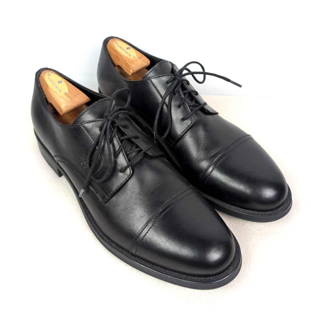 Brooks Brothers Men\'s Cap Toe Dress Shoes | Black | Size 11 Brooks Brothers Cassel Oxford - Free Shipping | DSW main image 4