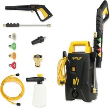 V-TUF Pressure Washer V1 X2 105 Bar Jet Wash Corded Electric Car Patio Cleaner