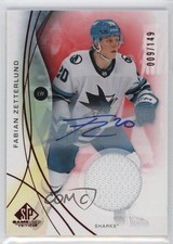 2024-25 Upper Deck SP Game Used Red Jersey 9/149 Fabian Zetterlund #16 Auto 0bn4