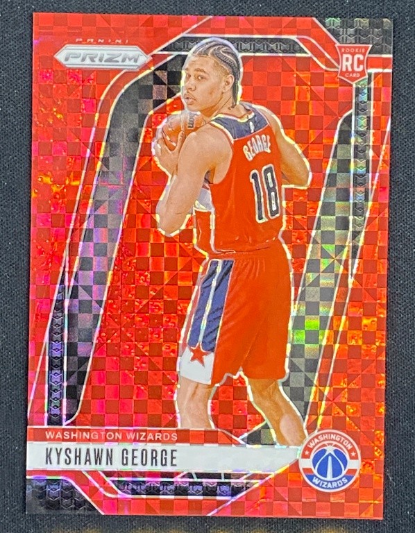 Kyshawn George 2024-25 Panini Prizm RC Red Power /75 #257