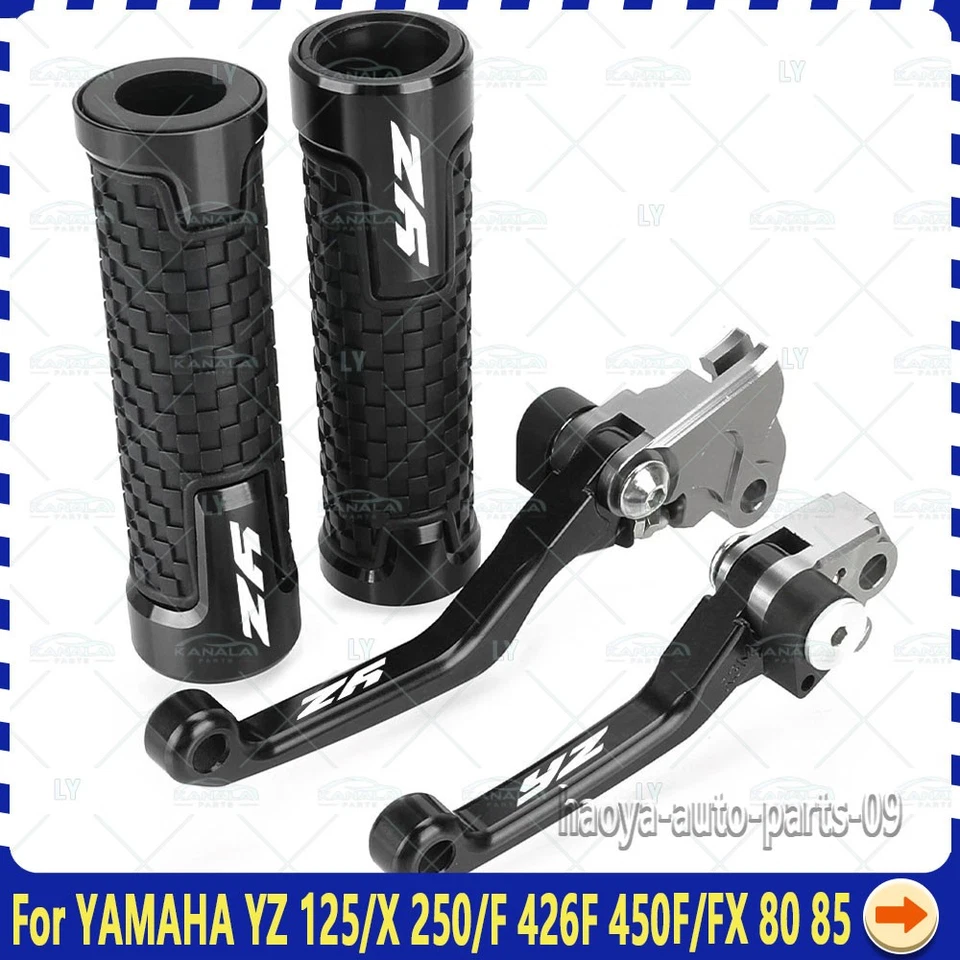 Pivot Brake Clutch Levers handle grips For YAMAHA YZ 125/X 250/F 426F 450F 80 85 - Imagem 2 de 4