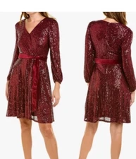Nanette Lepore Women's Dark Red Sequin  Dress - Holiday / NYE , NWT, Size 12