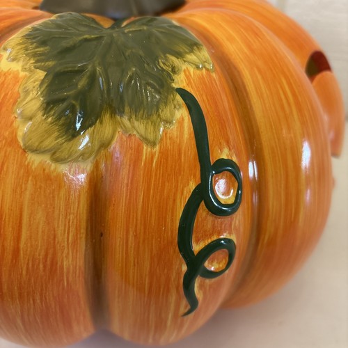 JC Penney Home Collection Ceramic Pumpkin Luminary Decoration - Picture 5 of 10
