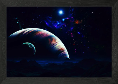 Universum LN2 Gerahmtes Wandbild Poster Leinwanddruck Bild