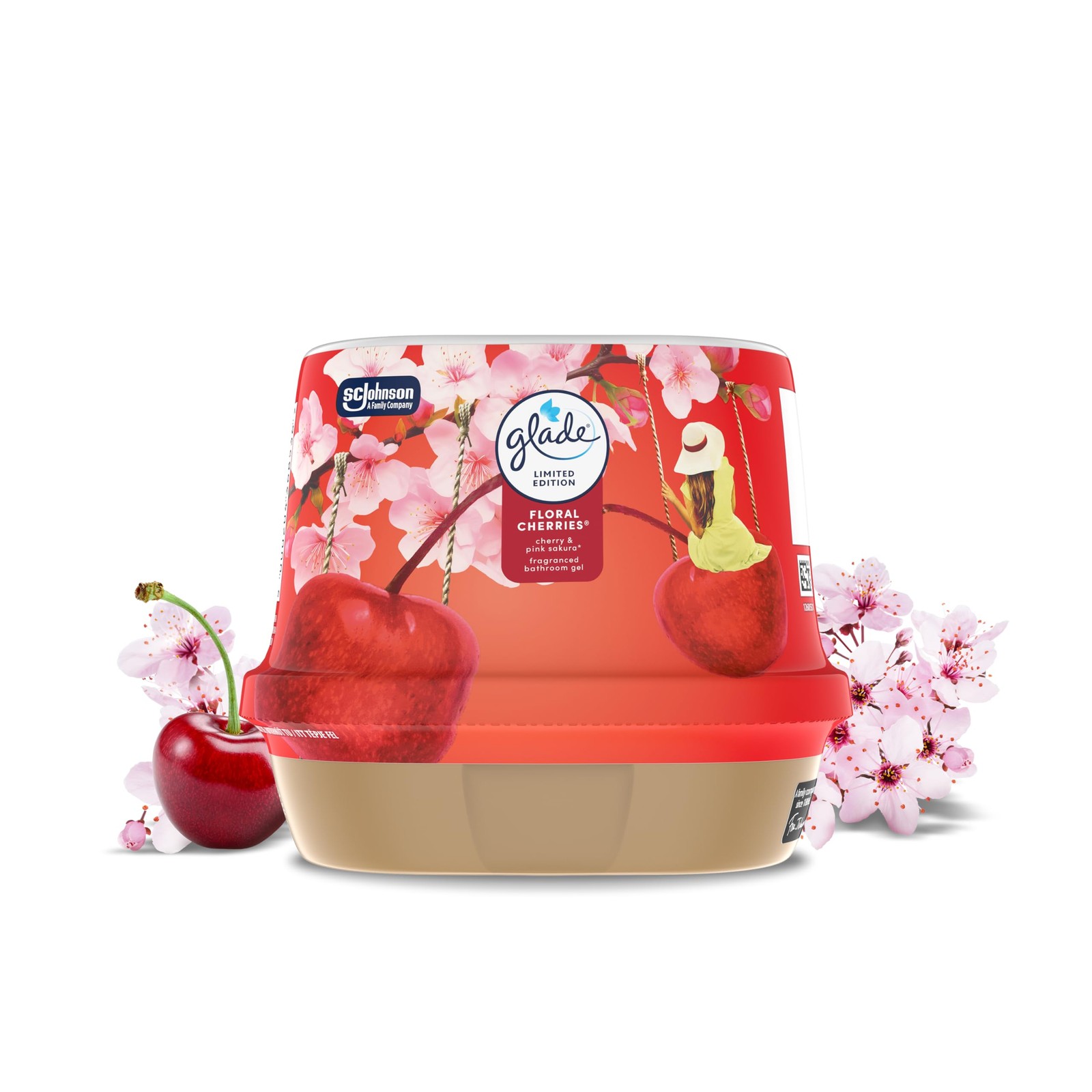 Glade Fragranced Bathroom Gel, Air Freshener and Discreet 180 ml (Pack of 1)