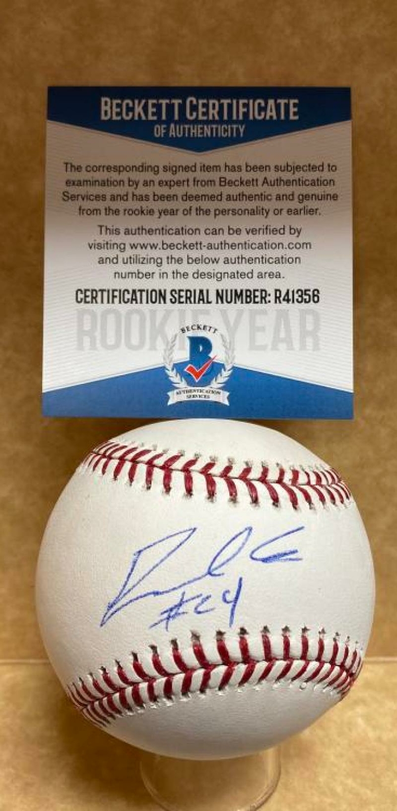Professional Player Autographed Signed RONALDO HERNANDEZ TAMPA BAY RAYS ROOKIE YEAR M.L. BASEBALL BECKETT R41356 