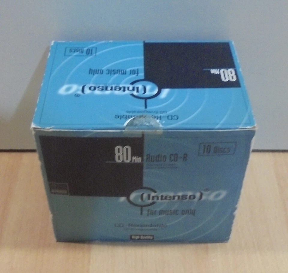 INTENSO SET OF TEN BLANK AUDIO CD-R DISCS SEALED - Image 4 of 4