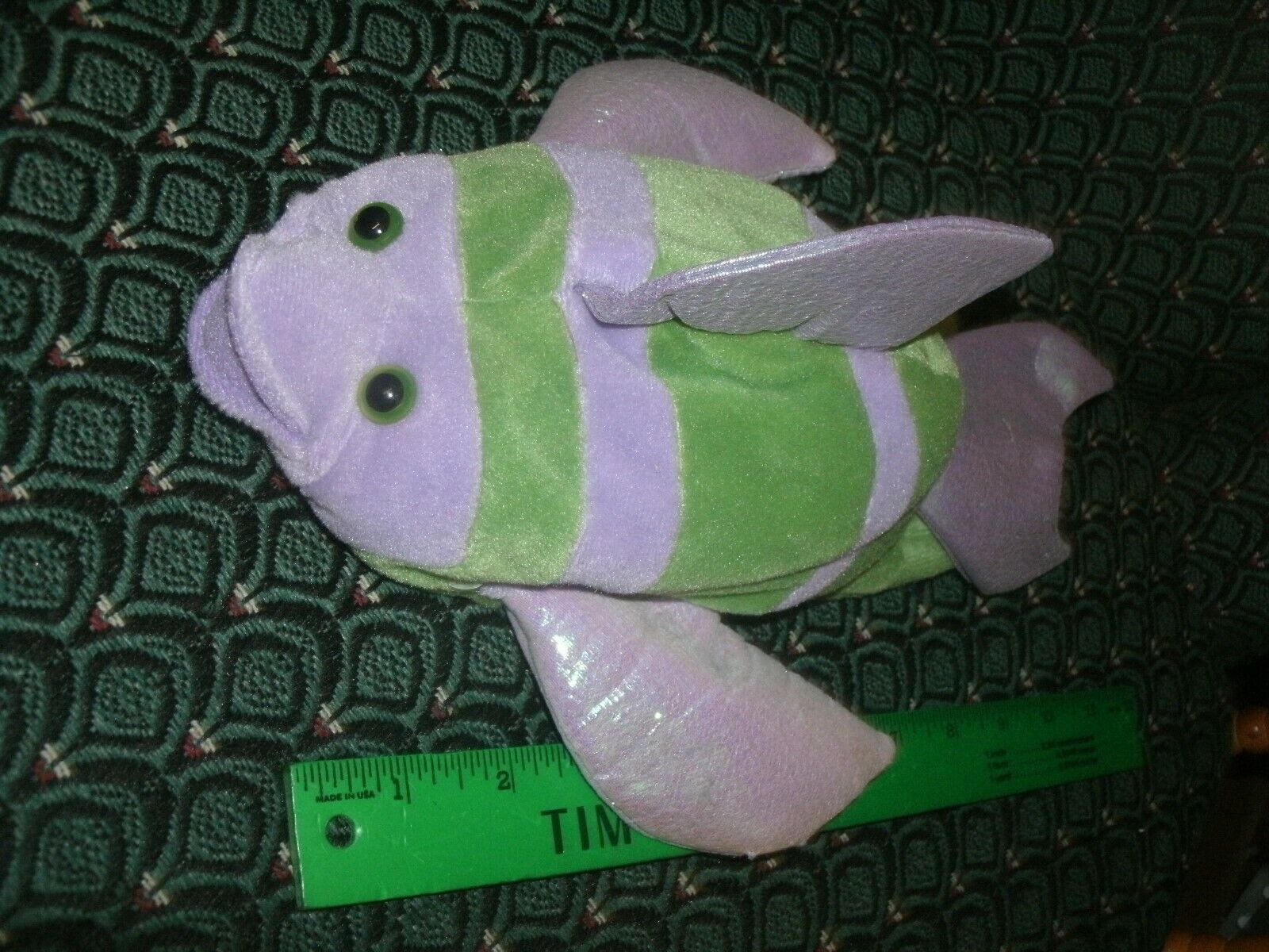 Hand / Glove Puppet ~ STRIPED FISH ~ Plush ~ CALTOY ~ Approximately 11" ~ NEW 