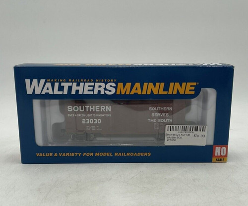 Coche de caja soldada moderada Walthers Mainline escala HO Southern 40' ACF #23030 | Zustand: New