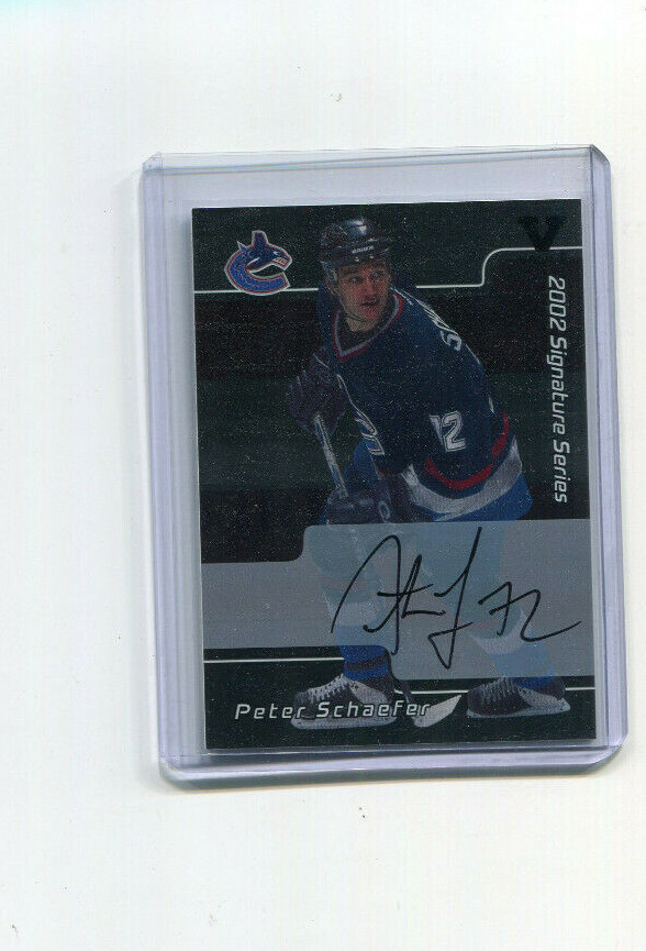 2015-16 ITG Vault Black 2001-02 BAP Signature Series Peter Schaefer Auto
