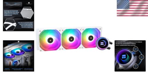 360 White ARGB Water Cooling CPU Cooler with 3 Fans – Elegant and Efficient - Picture 2 of 8