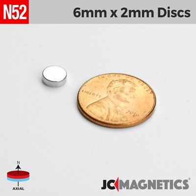 50 Starke Neodym-Magnete 6x2 Mm – Ideal Für Basteln, Modellbau & Mehr