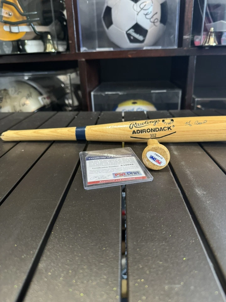 Yogi Berra Signed Mini Baseball Bat *Broken* - Image 2 of 4