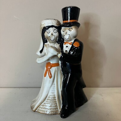 Yankee Candle Boney Bunch 2015 THE LAST TANGO Taper Candle Holder T/H Halloween