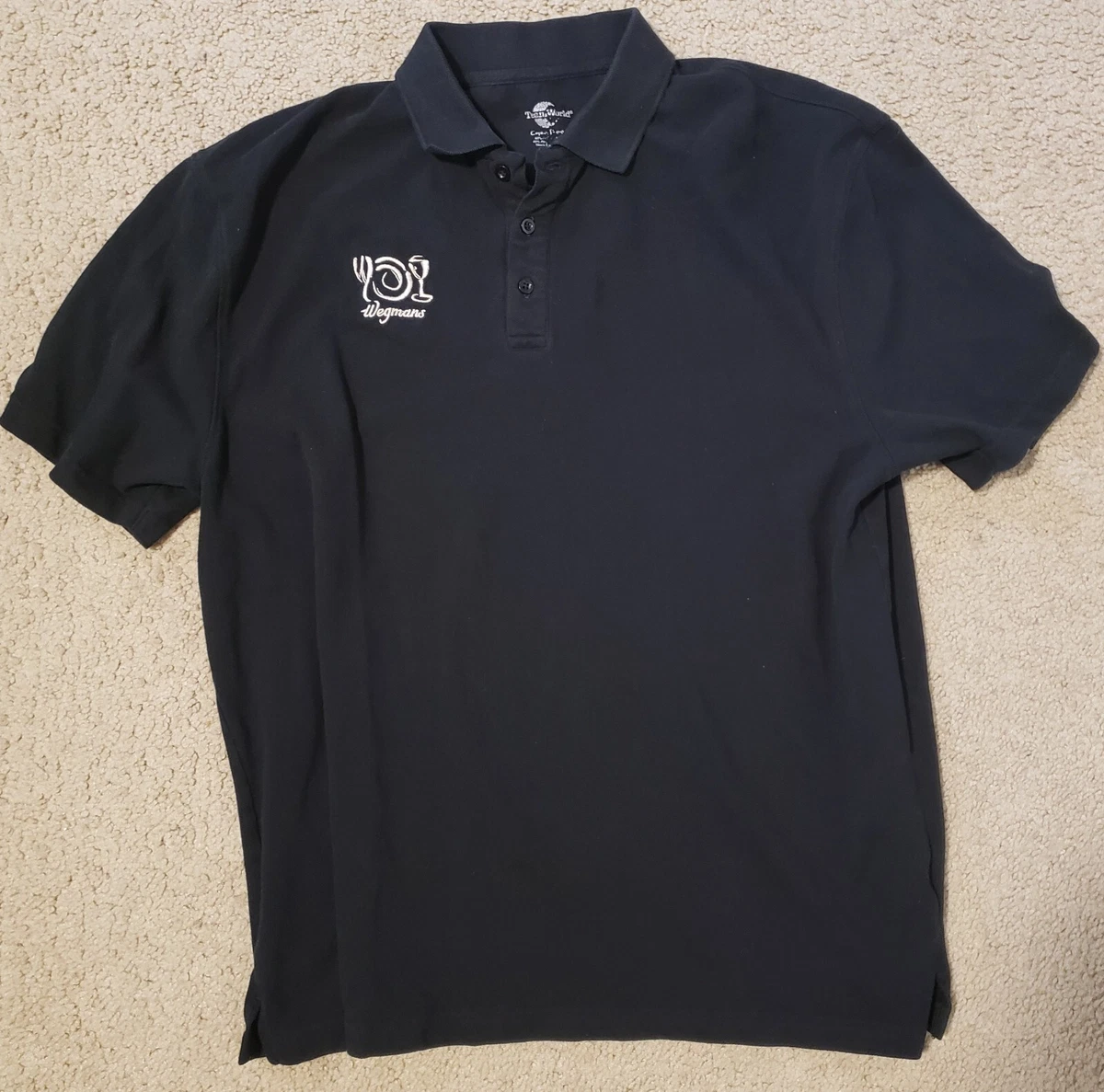 black uniform polo shirt