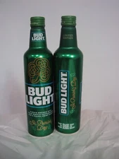 BUD LIGHT Limited Edition 2025 St. PATRICK DAY Aluminum 16oz  bottle  BUDWEISER