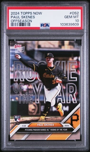 2024 Topps Now Offseason Paul Skenes Pittsburgh Pirates PSA 10 Gem Mint