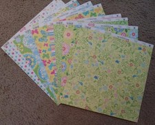 Best Creation 12x12 Glitter Scrapbook Paper Bella Flower